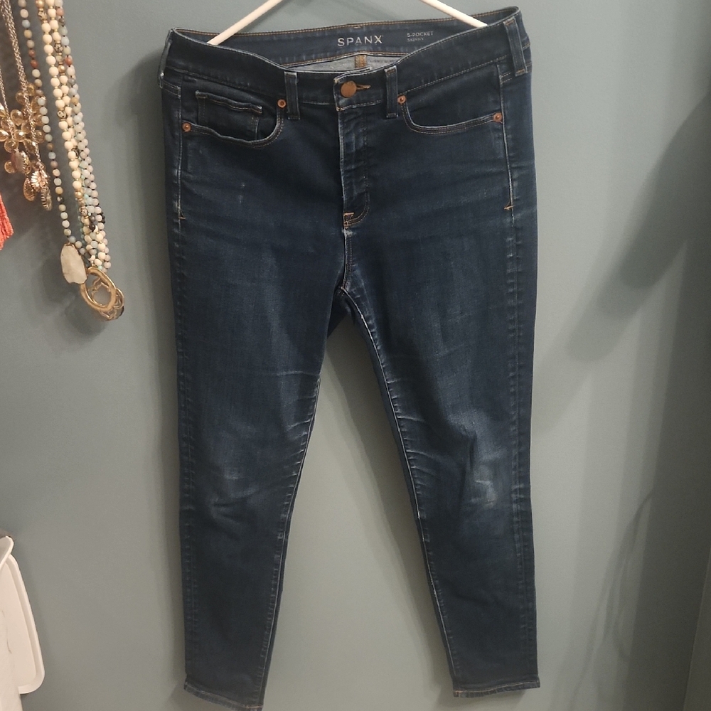 Spanx Women's Dark Blue Jeans